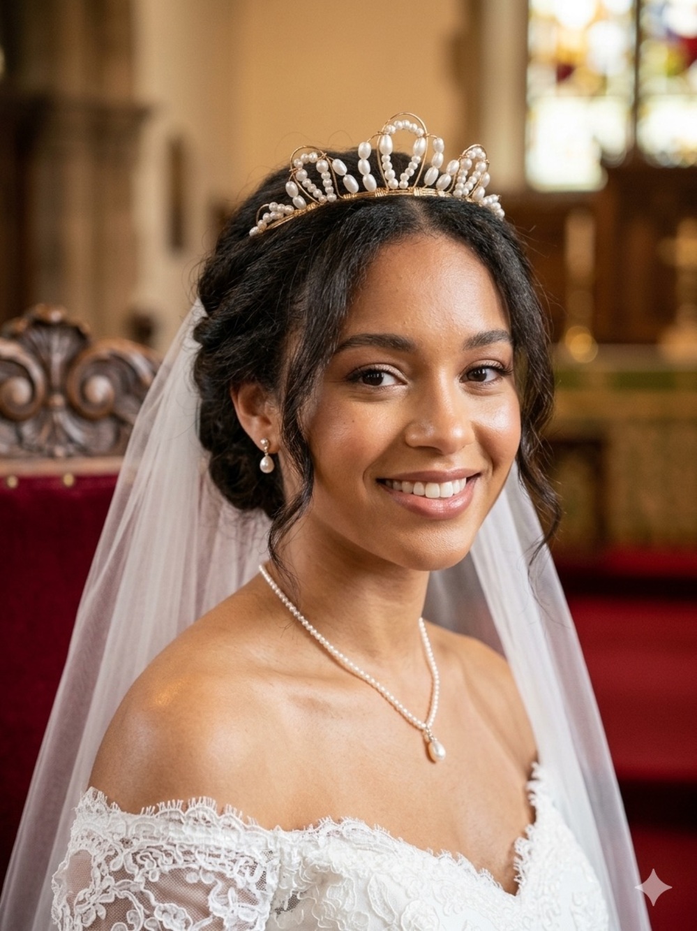Elegant Pearl Tiara